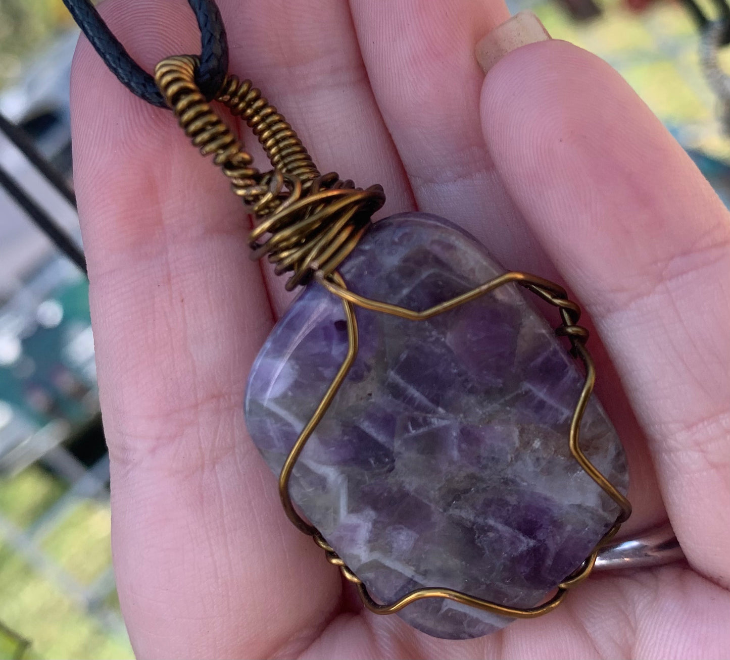 Chevron Amethyst Simple Wrap