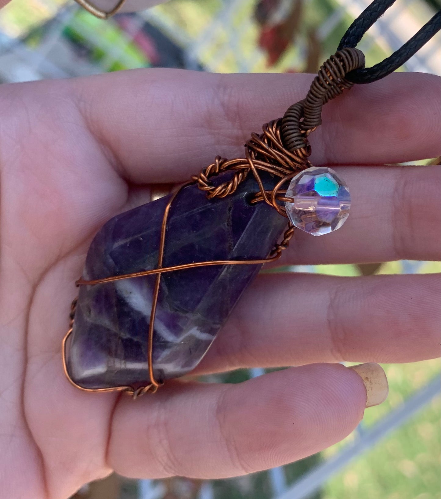 Diamond Shaped Chevron Amethyst