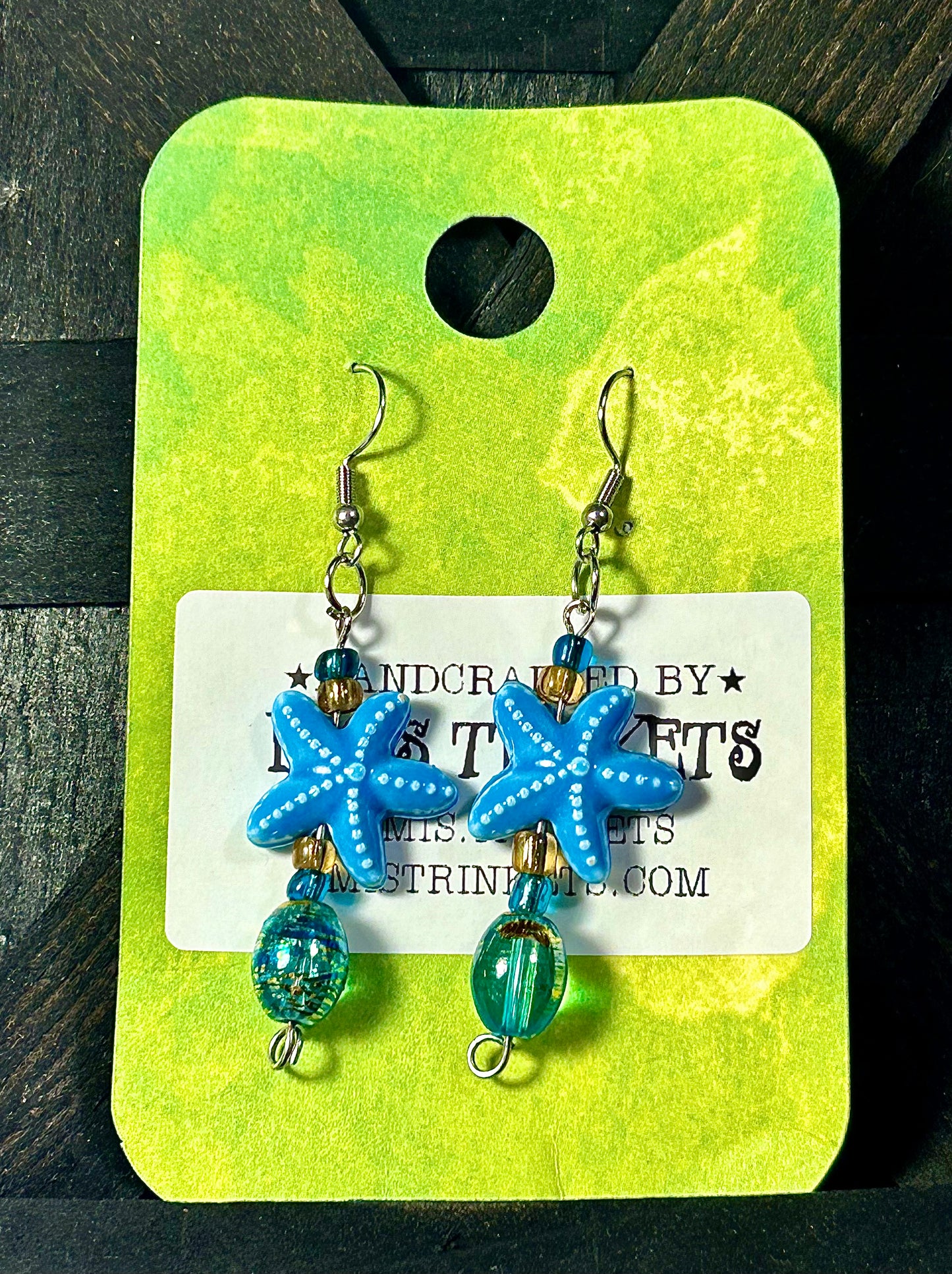 Blue Sea Star Dangle